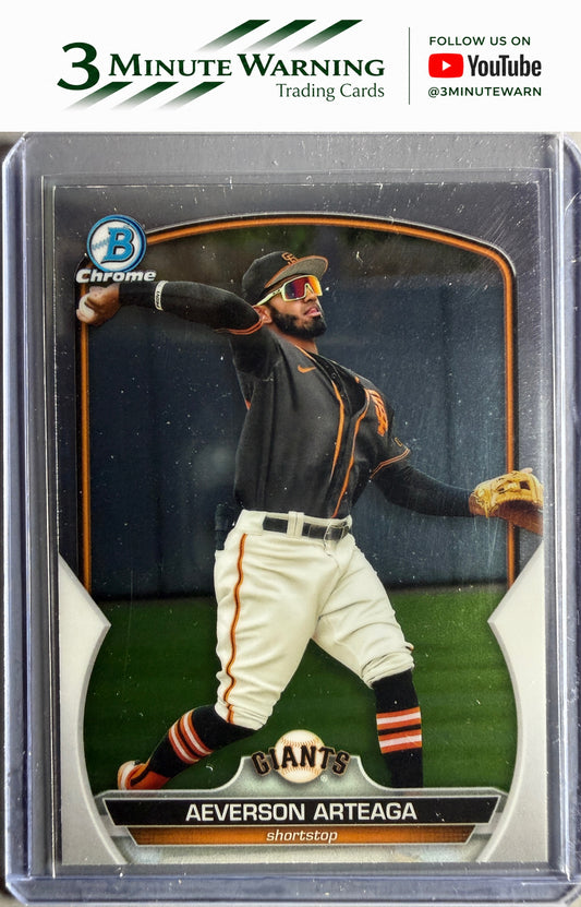 2023 Bowman #BCP-60 Aeverson Arteaga Chrome Prospects