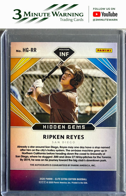 2020 Panini Elite Extra Edition #HG-RR Ripken Reyes Hidden Gems Black