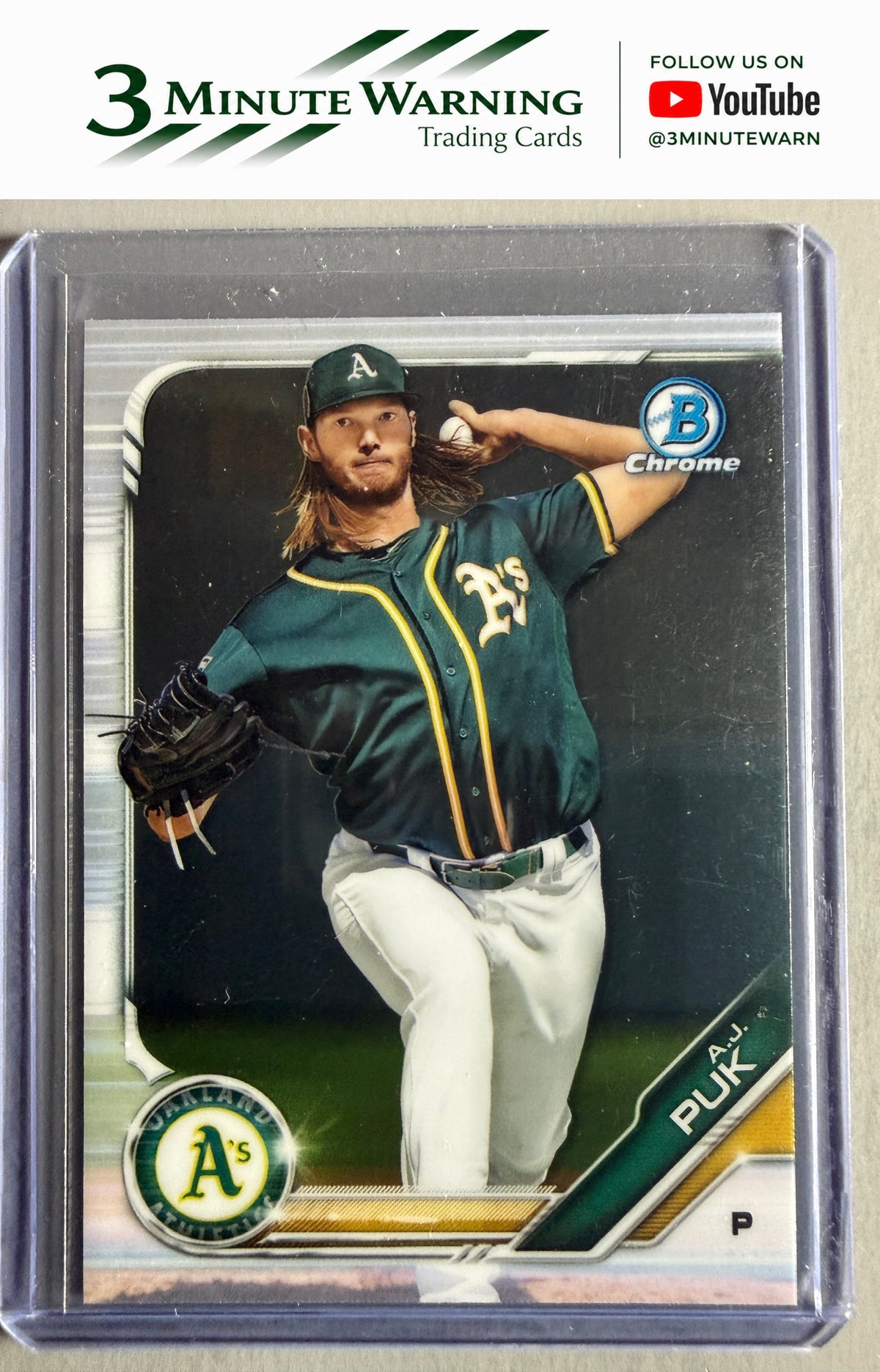 2019 Bowman #BCP-17 A.J. Puk Chrome Prospects