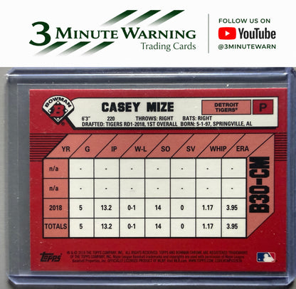 2019 Bowman #B30-CM Casey Mize 30th Anniversary Bowman