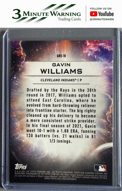 2021 Bowman Draft #GNS-18 Gavin Williams Genesis