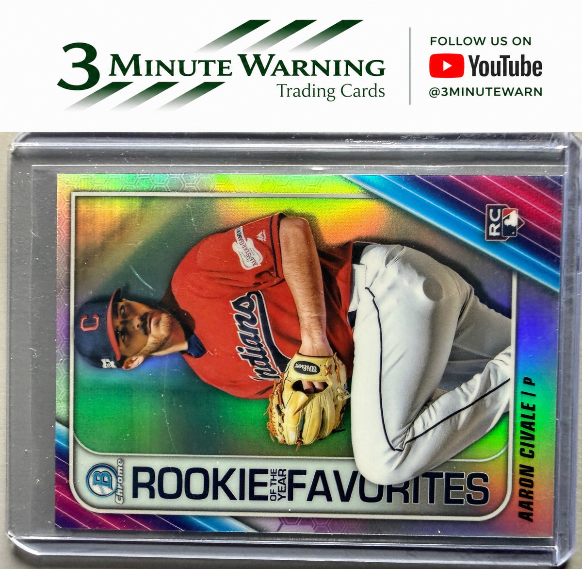 2020 Bowman #ROYF-AC Aaron Civale Chrome Rookie of the Year Favorites