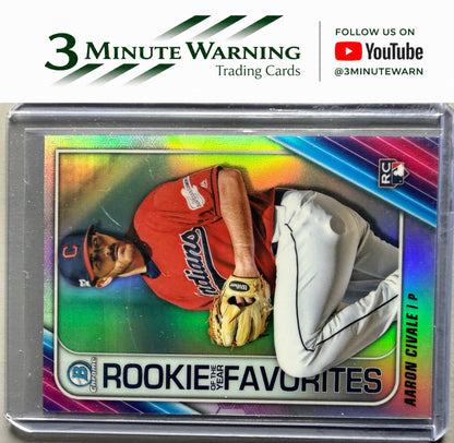2020 Bowman #ROYF-AC Aaron Civale Chrome Rookie of the Year Favorites