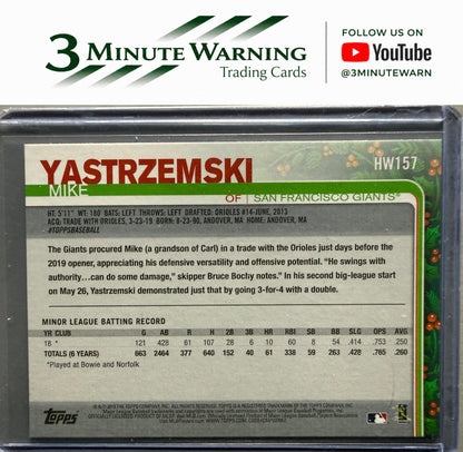 2019 Topps Holiday #HW157 Mike Yastrzemski