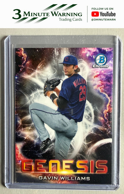 2021 Bowman Draft #GNS-18 Gavin Williams Genesis