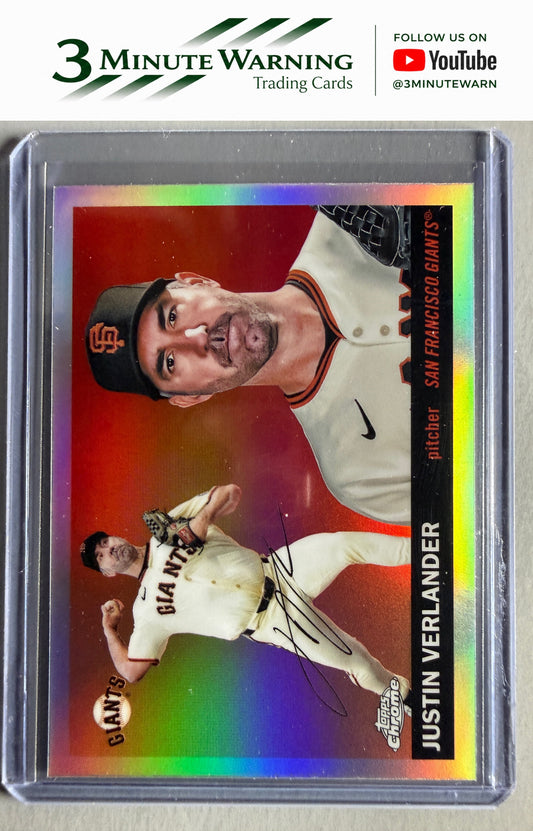 2025 Topps Chrome Platinum #66 Justin Verlander Refractor
