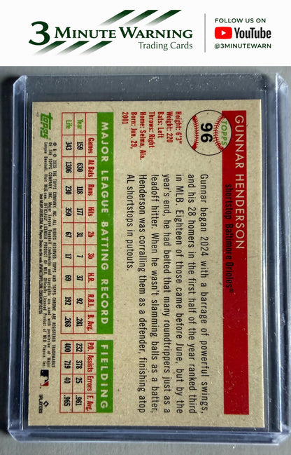 2025 Topps Chrome Platinum #96 Gunnar Henderson