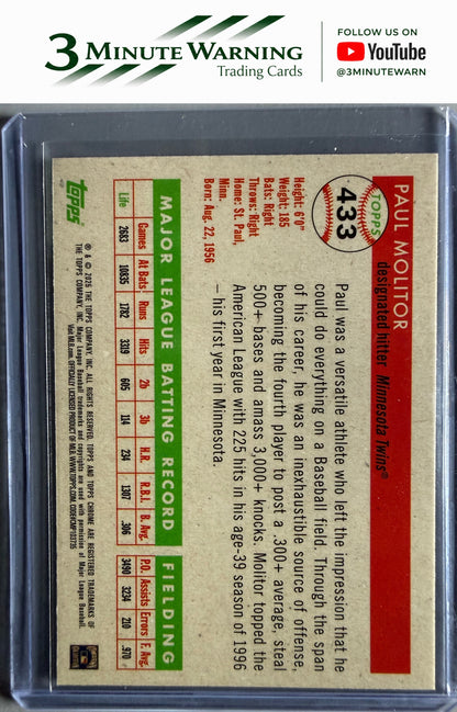 2025 Topps Chrome Platinum #433 Paul Molitor