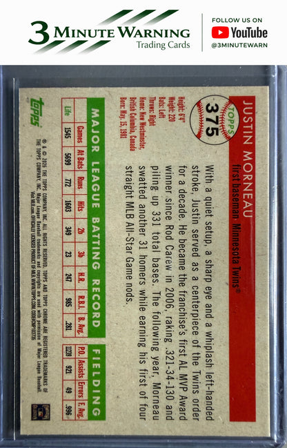 2025 Topps Chrome Platinum #375 Justin Morneau