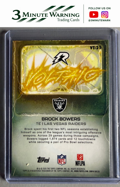 2025 Topps Resurgence #VT-25 Brock Bowers Voltaic