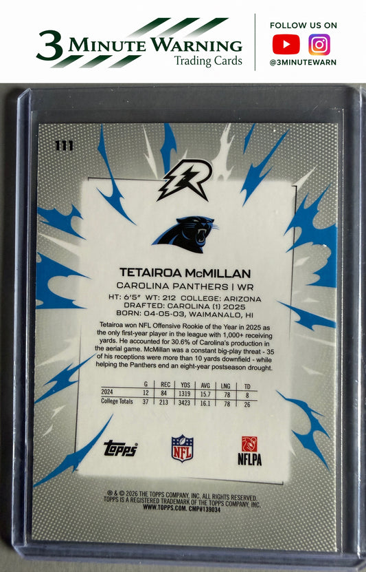 2025 Topps Resurgence #111 Tetairoa McMillan