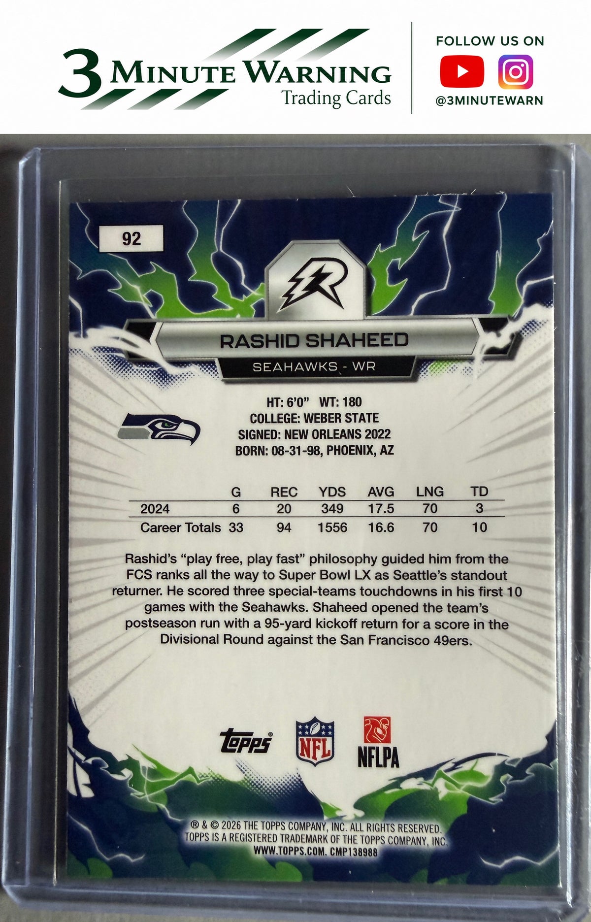 2025 Topps Resurgence #92 Rashid Shaheed
