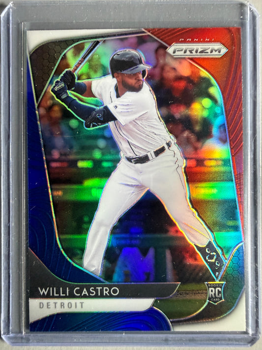 2020 Panini Prizm #113 Willi Castro Red, White and Blue Prizm