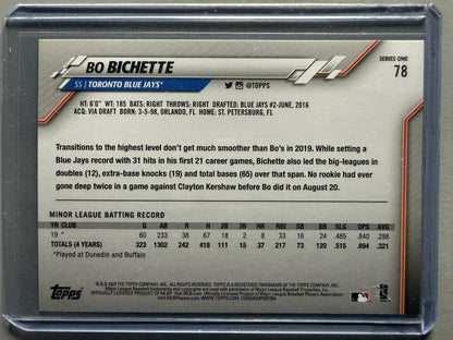 2020 Topps #78 Bo Bichette