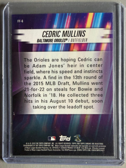 2019 Topps Chrome #FF-6 Cedric Mullins Freshman Flash