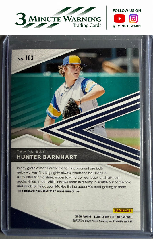 2020 Panini Elite Extra Edition #103 Hunter Barnhart Signatures