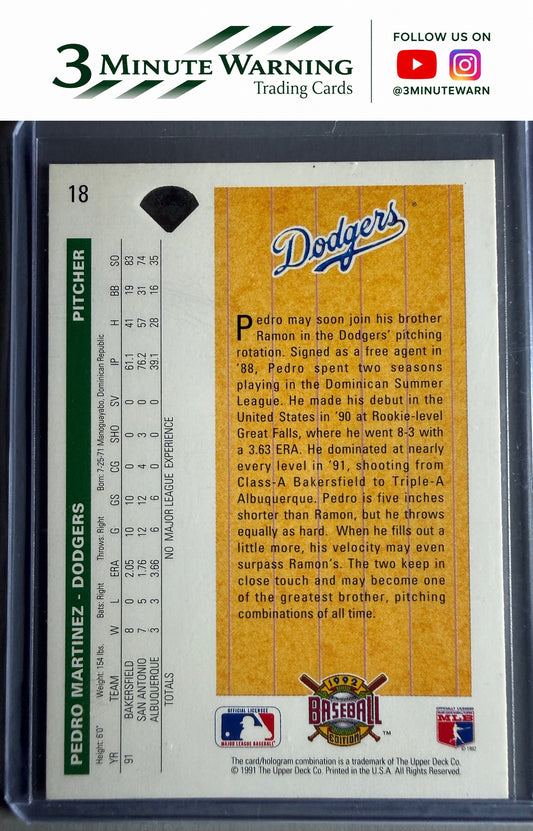 1992 Upper Deck #18 Pedro Martinez