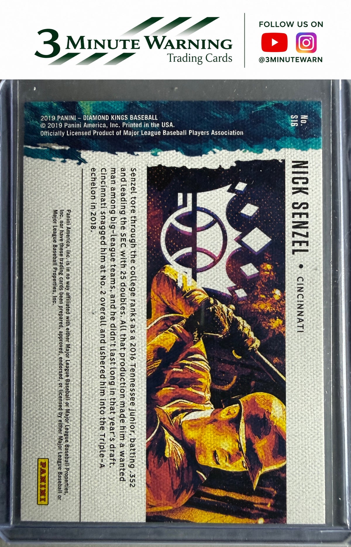 2019 Panini Diamond Kings #S16 Nick Senzel Squires