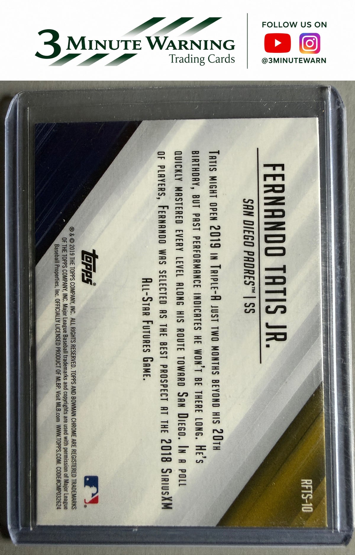 2019 Bowman #RFTS-10 Fernando Tatis Jr. Ready for the Show