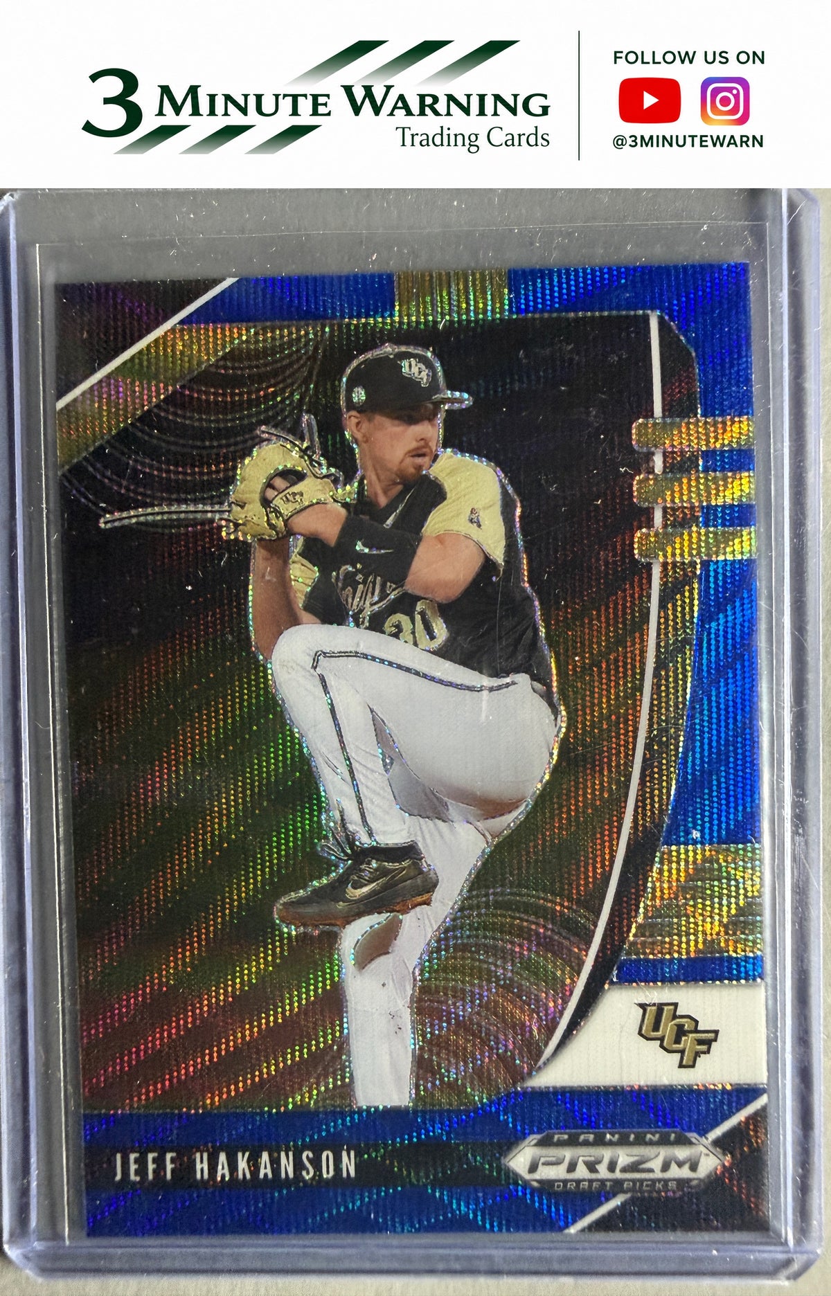 2020 Panini Prizm Draft Picks #PDP155 Jeff Hakanson Blue Wave Prizm