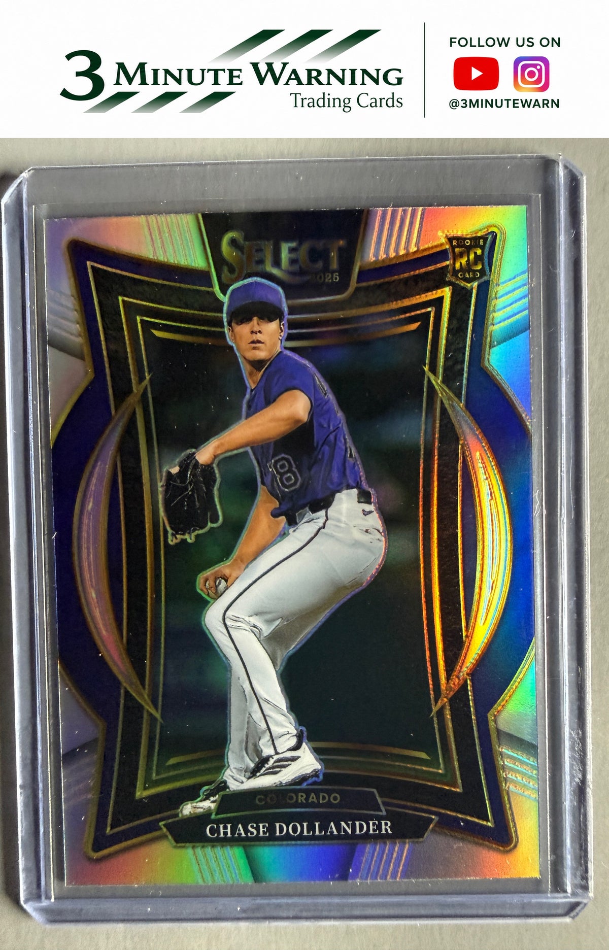2025 Panini Select #25 Chase Dollander Silver Prizm