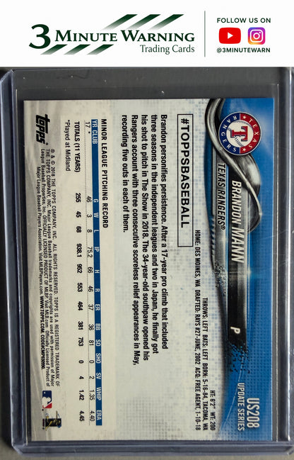 2018 Topps Update #US208 Brandon Mann