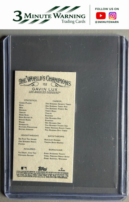 2023 Topps Allen & Ginter #153 Gavin Lux Mini Gold Border
