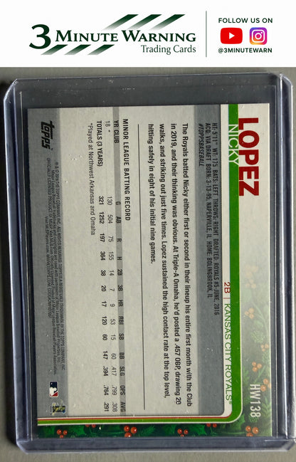 2019 Topps Holiday #HW138 Nicky Lopez