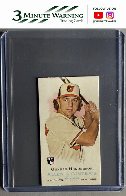 2023 Topps Allen & Ginter #RDV-3 Gunnar Henderson Mini Rookie Design Variations
