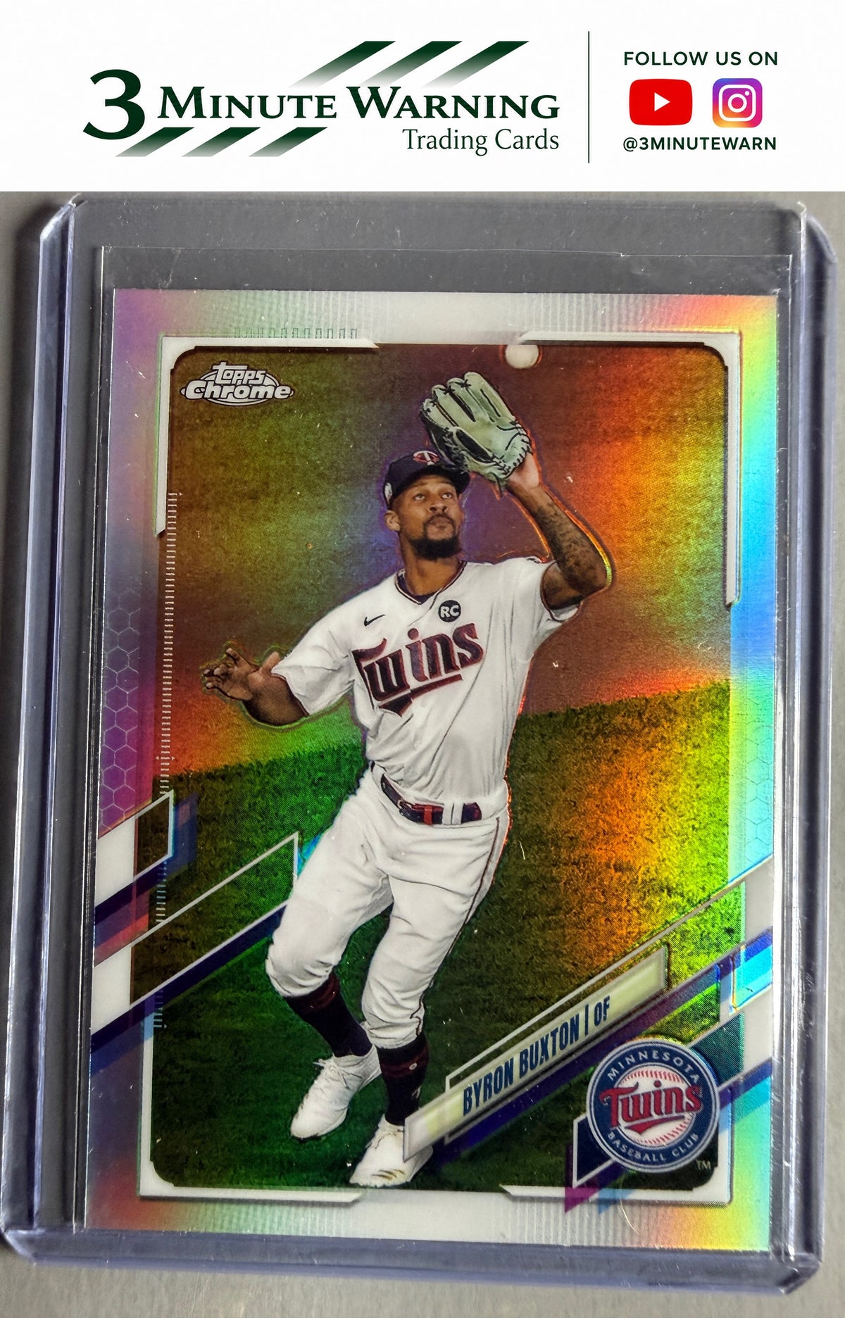 2021 Topps #74 Byron Buxton Rainbow Foil