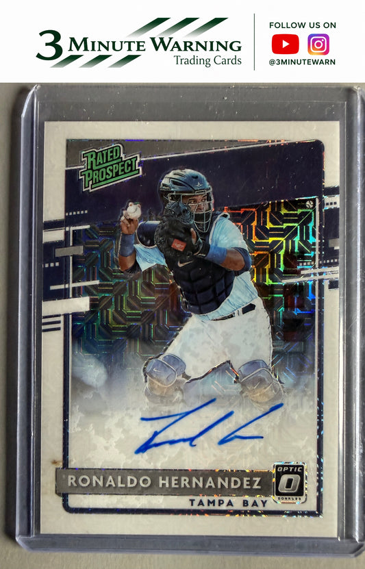 2020 Donruss Optic #RPS-RH Ronaldo Hernandez Signatures White Mojo #/99