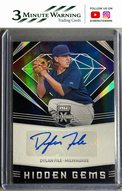 2020 Panini Elite Extra Edition #HG-DF Dylan File Hidden Gems Black
