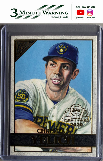 2020 Topps Chrome #GP-5 Christian Yelich Topps Gallery NBCD Preview