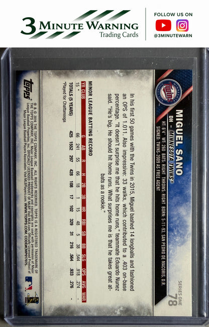 2016 Topps #78 Miguel Sano