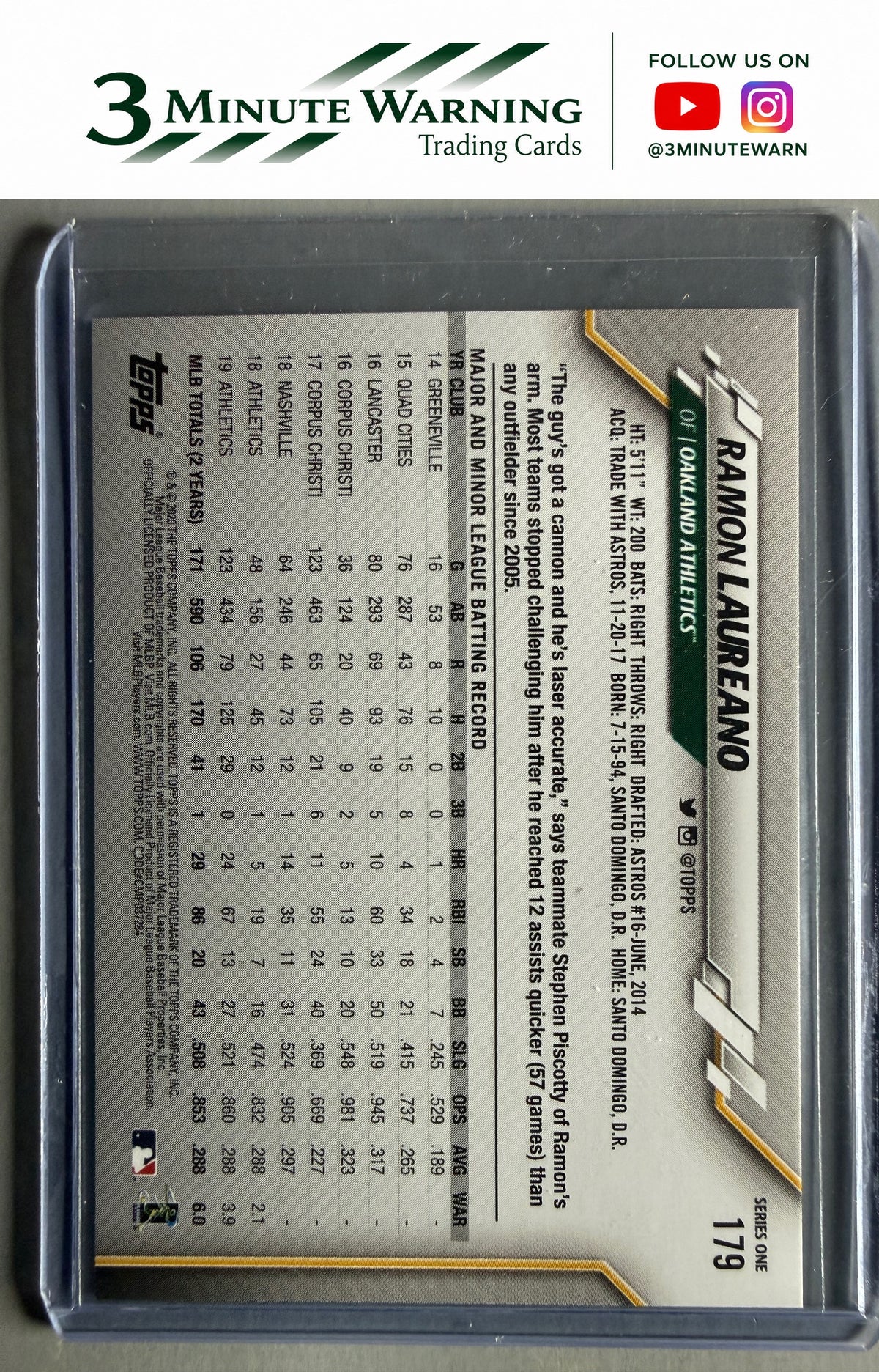 2020 Topps #179 Ramon Laureano