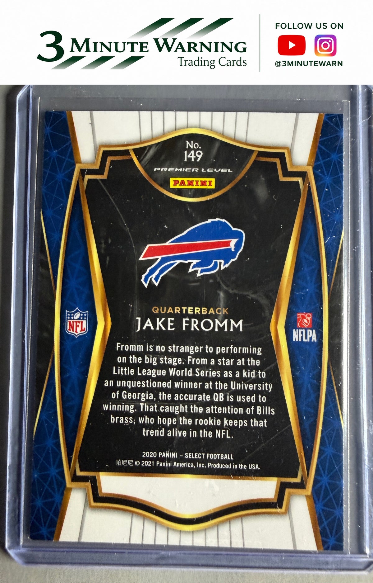2020 Panini Select #149 Jake Fromm