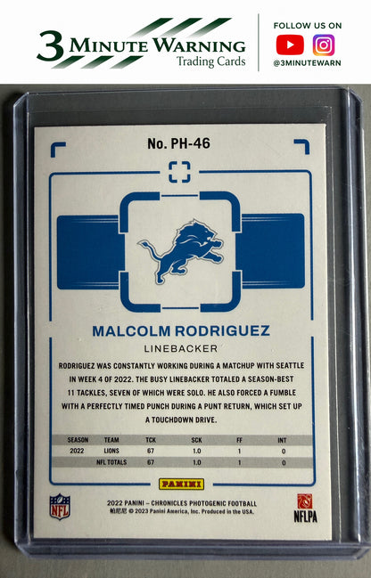 2022 Panini Chronicles #PH-46 Malcolm Rodriguez Photogenic