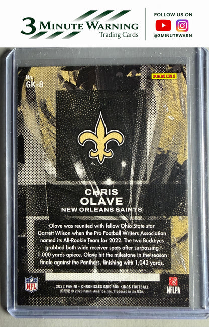 2022 Panini Chronicles #GK-8 Chris Olave Gridiron Kings Teal