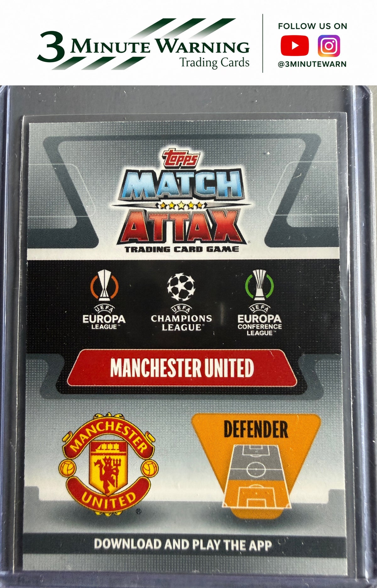 2021-22 Topps Match Attax Champions & Europa League Extra - Power Defence Hero Squad #PDS1 Luke Shaw / Raphaël Varane / Harry Maguire