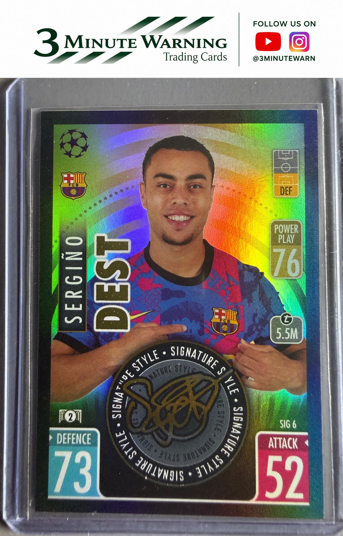 2021-22 Topps Match Attax - Signature Style #SIG6 Sergiño Dest