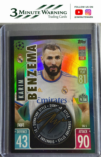 2021-22 Topps Match Attax - Signature Style #SIG5 Karim Benzema