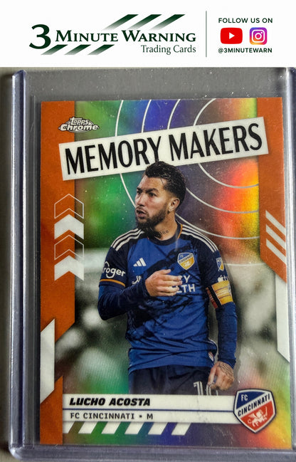 2024 Topps Chrome MLS #MM-4 Lucho Acosta Memory Makers