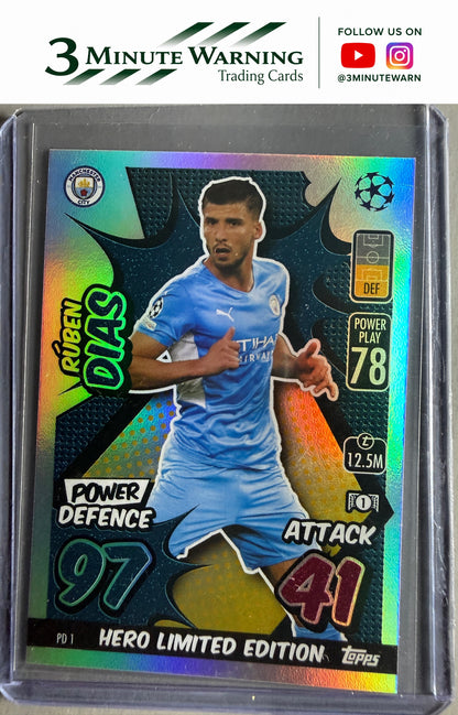 2021-22 Topps Match Attax  Extra - Power Defence #PD1 Ruben Dias