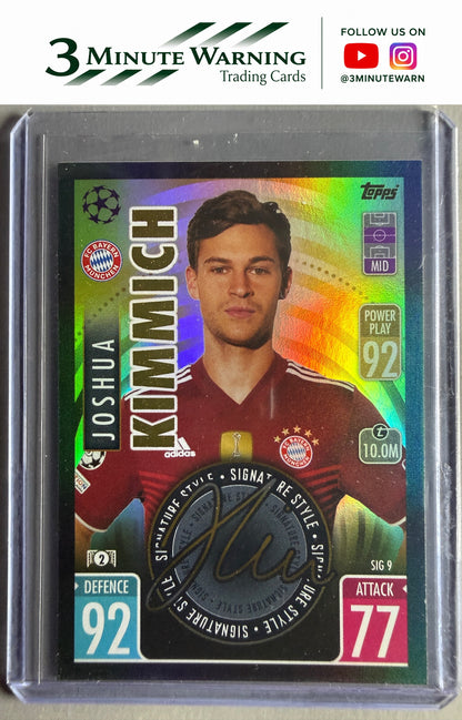 2021-22 Topps Match Attax Extra - Signature Style #SIG9 Joshua Kimmich