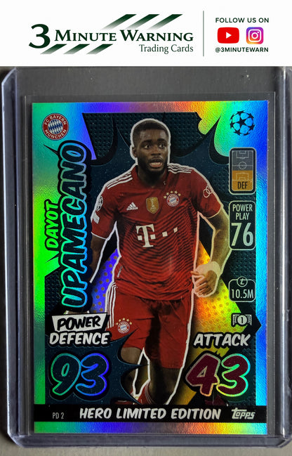 2021-22 Topps Match Attax  Extra - Power Defence #PD2 Dayot Upamecano