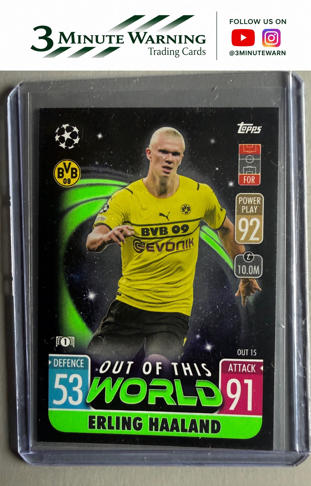 2021-22 Topps Match Attax Champions #OUT15 Erling Haaland