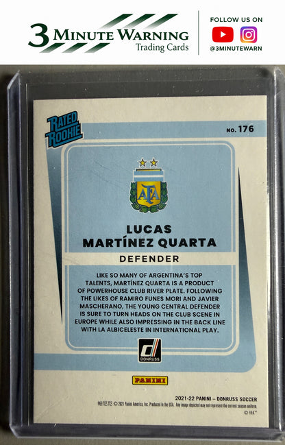 2021-22 Donruss #176 Lucas Martinez Quarta Holo Orange Laser