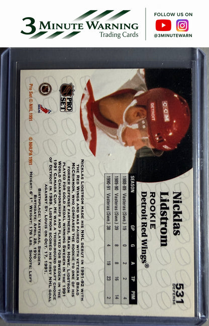 1991-92 Pro Set #531 Nicklas Lidstrom