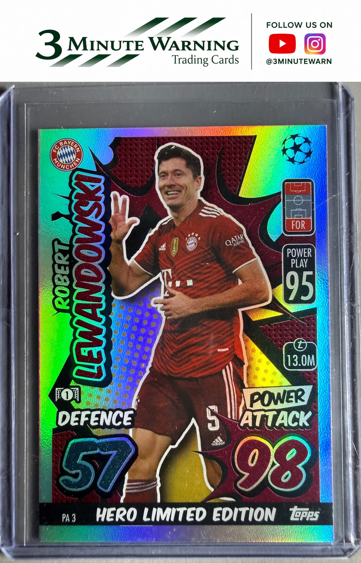 2021-22 Topps Match Attax  - Power Attack #PA3 Robert Lewandowski