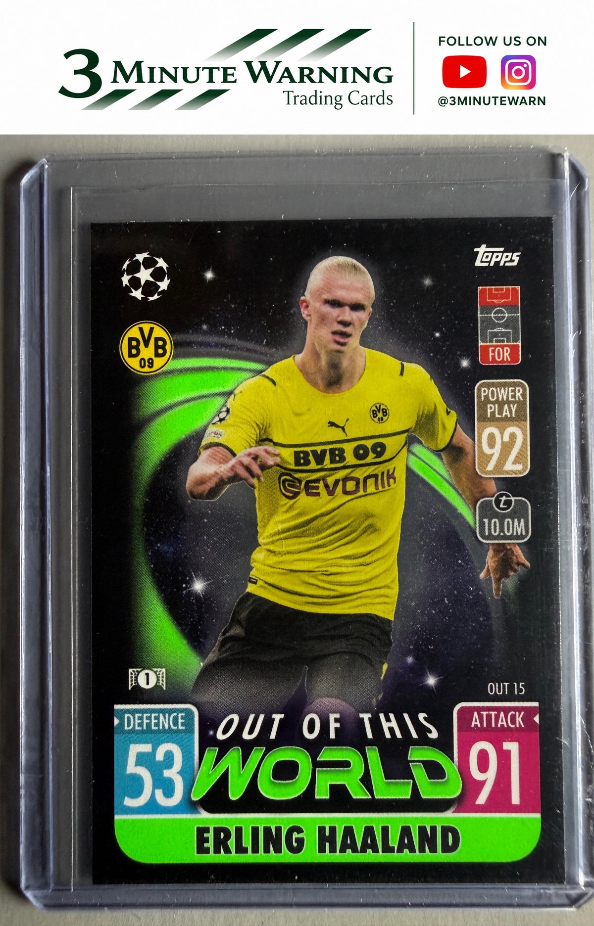2021-22 Topps Match Attax - Out of This World #OUT15 Erling Haaland
